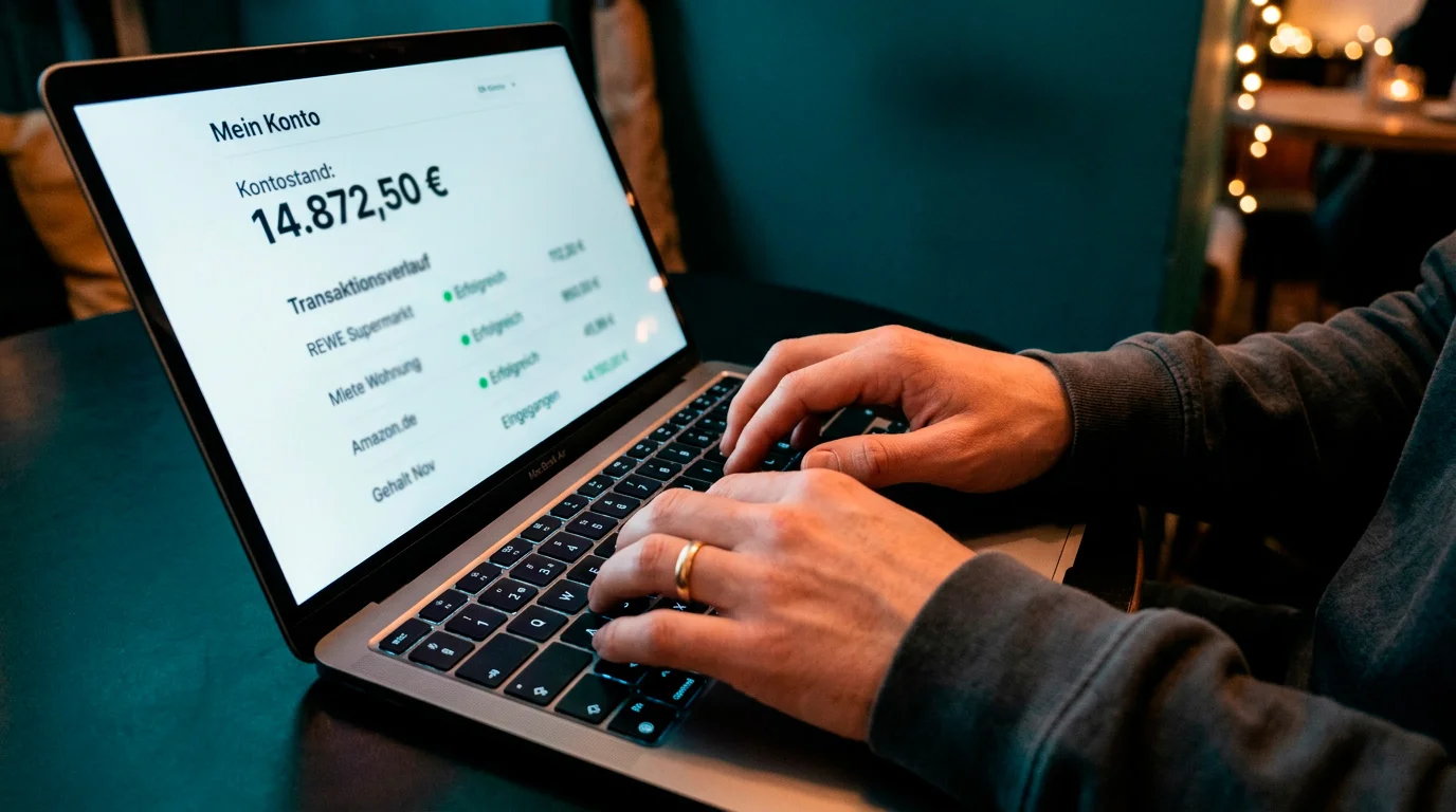 Neteller E-Wallet Übersicht für Sportwetten mit Kontoansicht auf einem Laptop